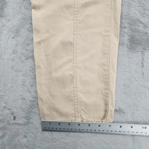 Liz Claiborne Pants‎ Womens 4 Tan Khaki Cotton Lyocell Lightweight Crop Capri - Picture 9 of 10